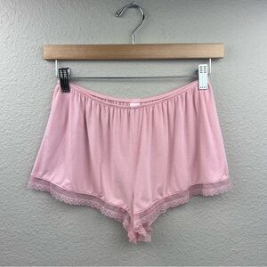 Victoria's Secret Modal Blend Lace Trim Sleep Shorts in Light Pink Sz S